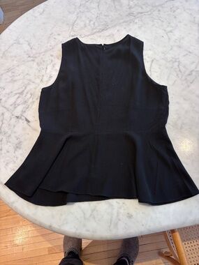 Eileen Fisher peplum sleeveless top